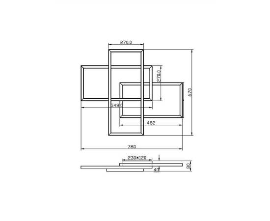 Потолочный светильник Maytoni MOD016CL-L80BK, изображение 3