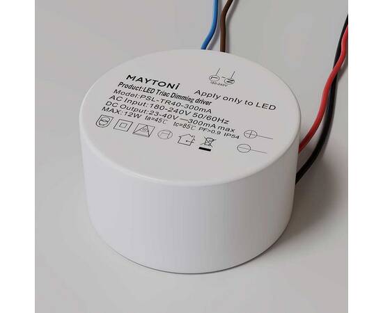 Блок питания Maytoni Technical Triac 23-40V 12W IP20 0,3A PSL-TR40-300mA, изображение 2