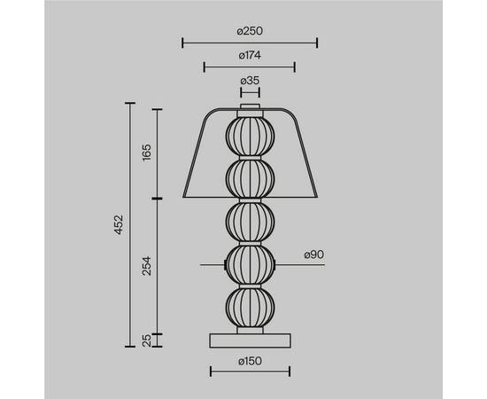 Настольная лампа Maytoni Amulet MOD555TL-L8G3K, изображение 2