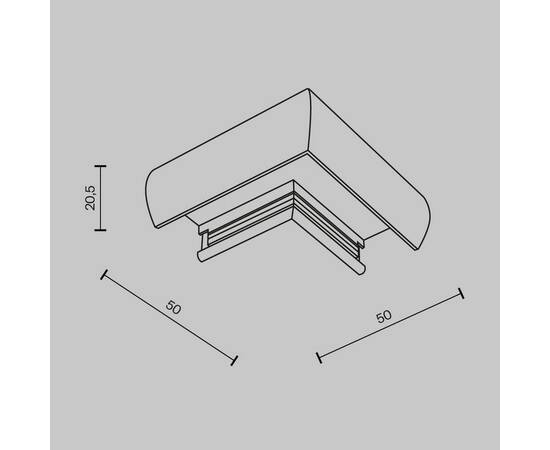 Коннектор угловой круглый Maytoni Technical TRA172CL-R-11B, изображение 6