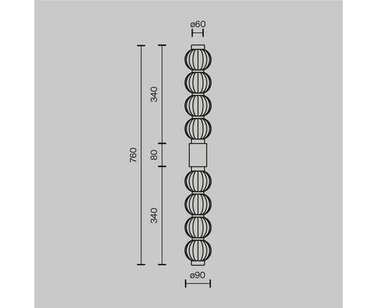 Бра Maytoni Amulet MOD555WL-L13G3K, изображение 2