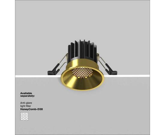 Встраиваемый светодиодный светильник Maytoni Round DL058-7W3K-BS, изображение 8