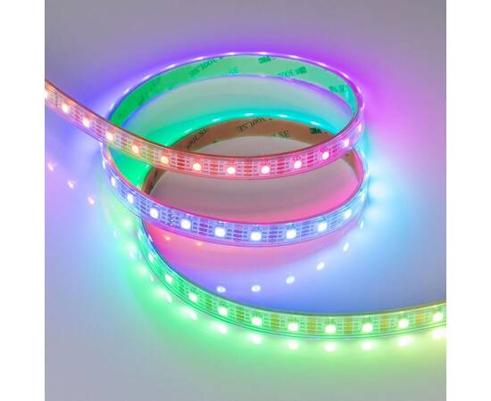Светодиодная влагозащищенная лента Arlight Бегущий огонь 12W/m 60Led/m 5060SMD разноцветный 5M SPI-P-B60-12mm 5V RGB-PX1-BPT 041167