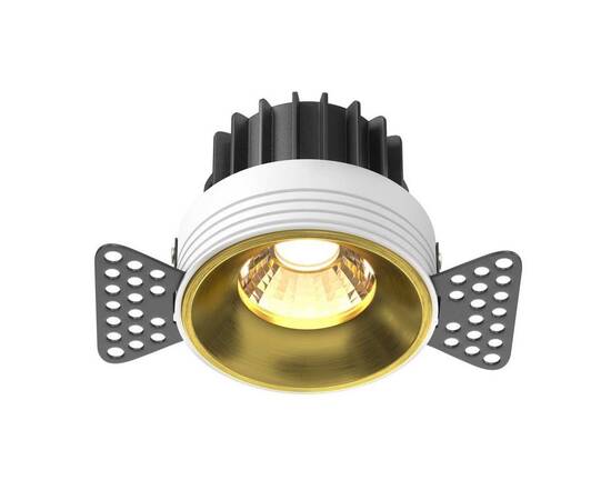 Встраиваемый светодиодный светильник Maytoni Round DL058-12W3K-TRS-BS