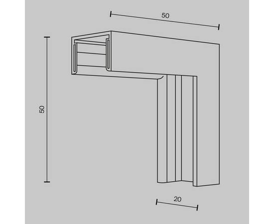 Коннектор угловой внутренний Maytoni Technical TRA172ICL-11B, изображение 3