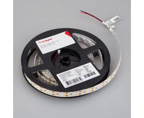 Светодиодная лента Arlight 19,2W/m 240Led/m 2835SMD теплый белый 5M UL-A240-15mm 24V Warm2700 042334, изображение 2