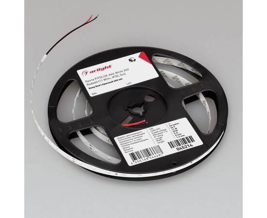 Светодиодная лента Arlight 11W/m 66Led/m 2835SMD красный 5M FITOLUX-A66-8mm 24V Red660 045214, изображение 2