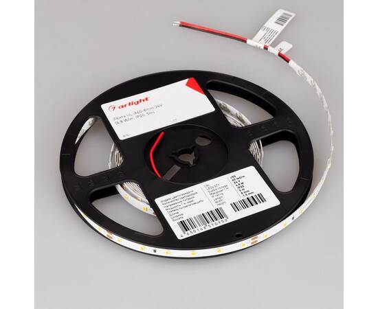 Светодиодная лента Arlight 7,2W/m 60Led/m 2835SMD холодный белый 5M UL-A60-8mm 24V White6000 044052, изображение 3
