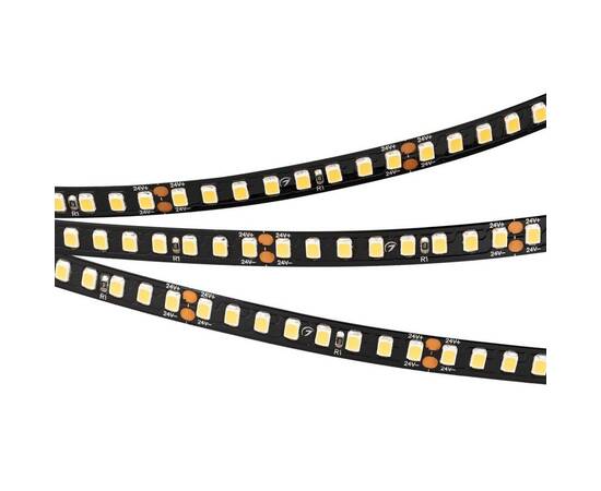 Светодиодная лента Arlight 12W/m 160Led/m 2835SMD теплый белый 5M RT-A160-BLACK-8mm 24V Warm3000 029426(2), изображение 4