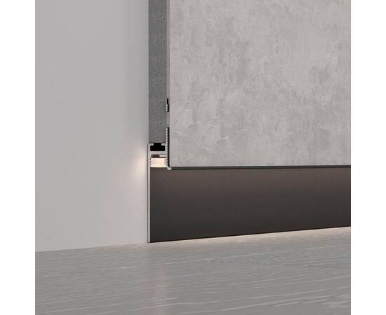 Профиль встраиваемый Arlight Plintus-Fantom-H35-2000 Black 043665, изображение 3