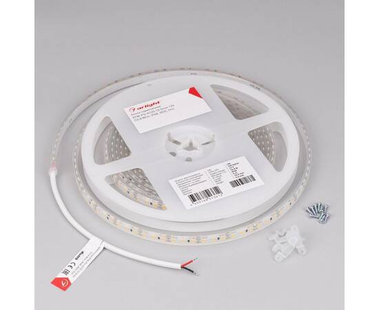 Светодиодная влагозащищенная лента Arlight 8W/m 120Led/m 2835SMD теплый белый 5M RTW-PU-A120-10.5mm 12V Warm3000 029598(3), изображение 2
