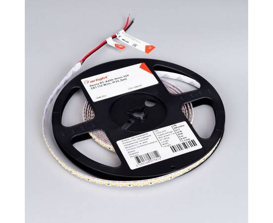 Светодиодная лента Arlight 6W/m 200Led/m 2835SMD теплый белый 5M RT-A200-8mm 24V Warm3000-CX1 046941, изображение 2