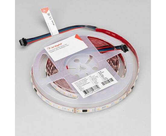 Светодиодная лента Arlight Бегущий огонь 6W/m 60Led/m 5060/2835SMD разноцветный/холодный белый 5M SPI-BA120-12mm 24V RGBW-White-PX6-BPT 040622, изображение 2