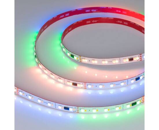 Светодиодная лента Arlight Бегущий огонь 6W/m 60Led/m 5060/2835SMD разноцветный/холодный белый 5M SPI-BA120-12mm 24V RGBW-White-PX6-BPT 040622, изображение 5