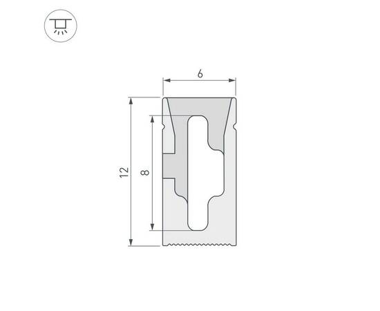 Профиль Arlight WPH-Flex-0612-Side-S8-20M White 041030, изображение 2