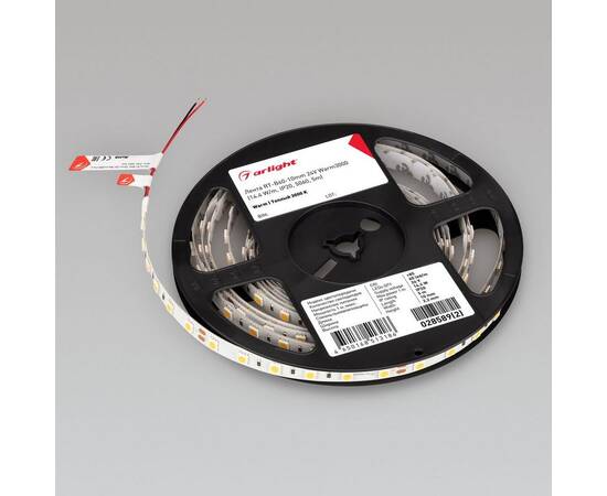 Светодиодная лента Arlight 4W/m 60Led/m 5060SMD теплый белый 5M RT-B60-10mm 24V Warm3000 028589(3), изображение 2