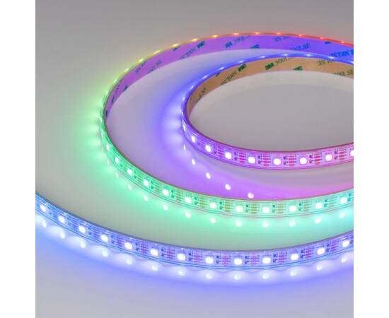 Светодиодная влагозащищенная лента Arlight Бегущий огонь 8W/m 60Led/m 5060SMD разноцветный 5M SPI-P-B60-12mm 12V RGB-PX1-BPT 041615(1), изображение 4