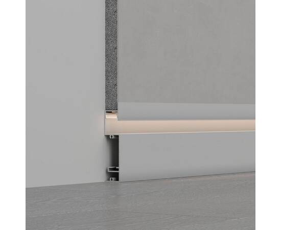 Профиль встраиваемый Arlight Plintus-H73-F-2000 White 043592, изображение 3