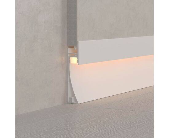 Профиль встраиваемый Arlight Plintus-H58-F-2000 White 045297, изображение 3