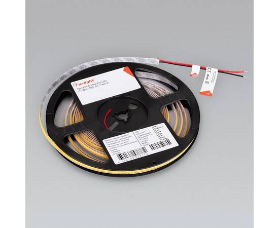 Светодиодная лента Arlight 11W/m 544Led/m CSP теплый белый 5M COB-X544-8mm 24V Warm3500 043415, изображение 2