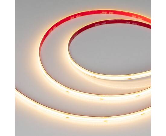 Светодиодная влагозащищенная лента Arlight 10W/m 480Led/m CSP теплый белый 5M герметичная COB-SE-X480-8mm 24V Warm2700 045857