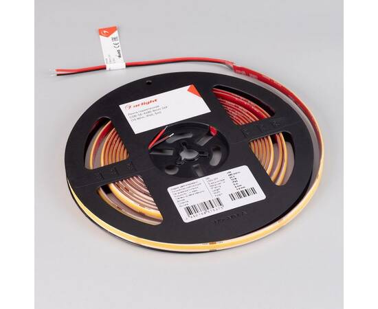 Светодиодная влагозащищенная лента Arlight 10W/m 480Led/m CSP теплый белый 5M герметичная COB-SE-X480-8mm 24V Warm2700 045857, изображение 2