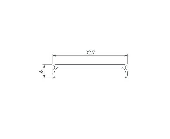 Рассеиватель Arlight W33-S-2000 Opal 041752, изображение 2