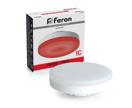 Лампа светодиодная Feron GX53 12W красная LB-455 51018