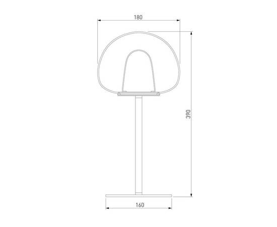 Настольная лампа Eurosvet Twice 90326/1 черный, изображение 2