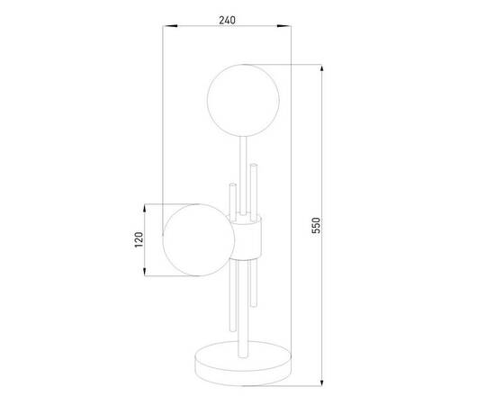Настольная лампа Eurosvet Volver 01383/2 латунь, изображение 2
