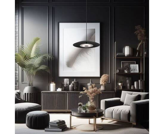 Подвесной светодиодный светильник Eurosvet Kontur 90328/1 черный, изображение 5