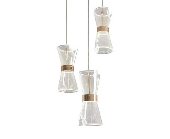 Подвесная светодиодная люстра Freya Dress FR5438PL-L18G, изображение 3