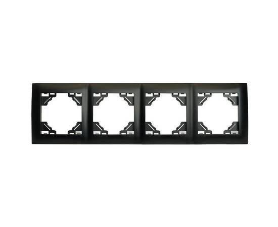 Рамка 4-постовая Stekker Эрна Элегант черный PFR00-9014-03 49664