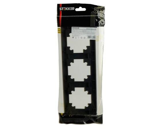 Рамка 3-постовая Stekker Катрин черный PFR00-7003-05 39814, изображение 3
