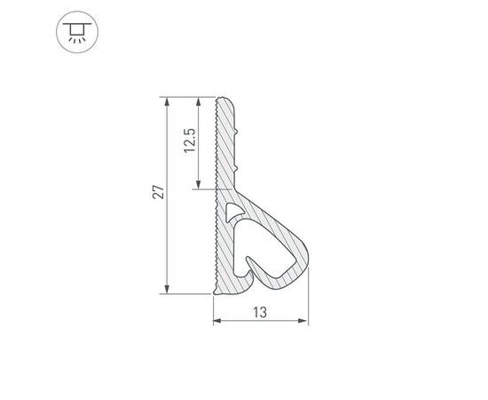 Профиль Arlight Stretch-Wall-Textile-2600 039518, изображение 2