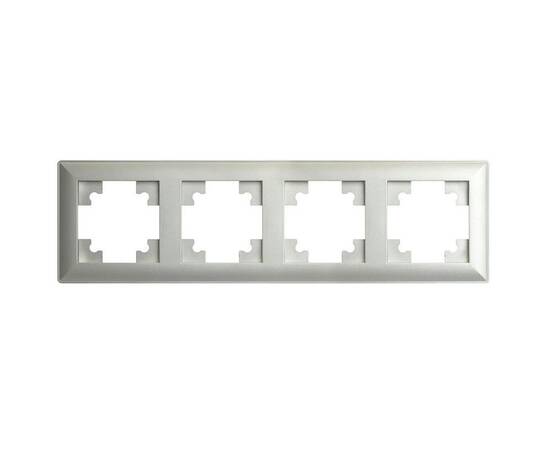 Рамка 4-постовая Stekker Катрин серебро PFR00-7004-03 39800