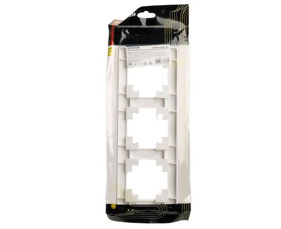 Рамка 3-постовая Stekker Катрин белый PFR00-7003-01 39794, изображение 2