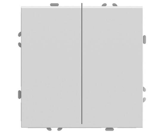 Переключатель двухклавишный Stekker Эмили белый фарфор RSW10-5107-01 49869