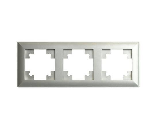 Рамка 3-постовая Stekker Катрин серебро PFR00-7003-03 39799
