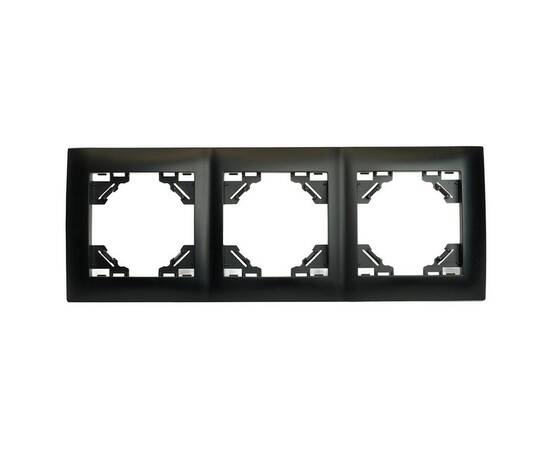 Рамка 3-постовая Stekker Эрна Элегант черный PFR00-9013-03 49663