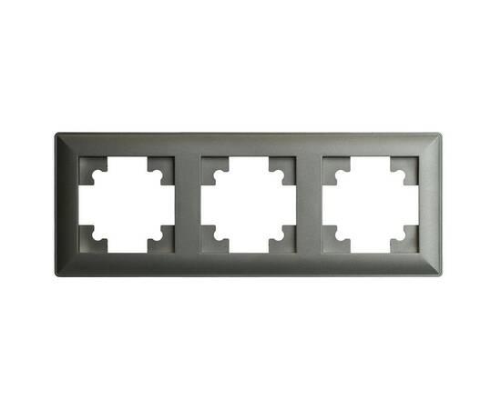 Рамка 3-постовая Stekker Катрин графит PFR00-7003-06 39809