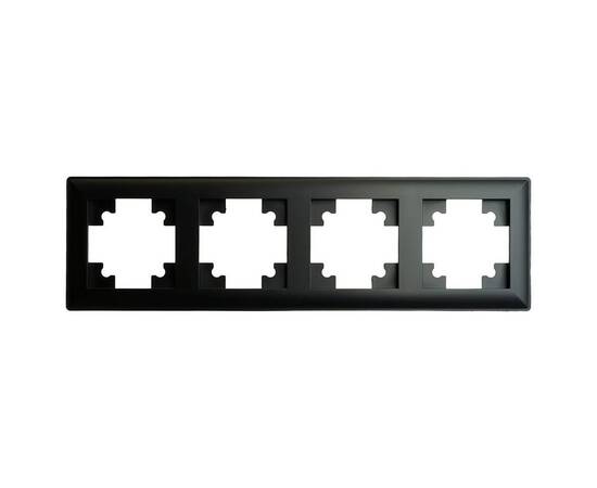 Рамка 4-постовая Stekker Катрин черный PFR00-7004-05 39815