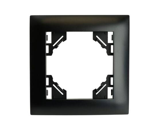 Рамка 1-постовая Stekker Эрна Элегант черный PFR00-9011-03 49661