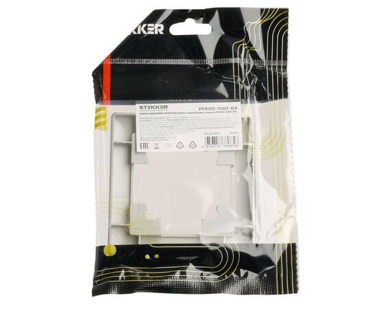 Рамка 1-постовая Stekker Катрин белый PFR00-7001-01 39792, изображение 3