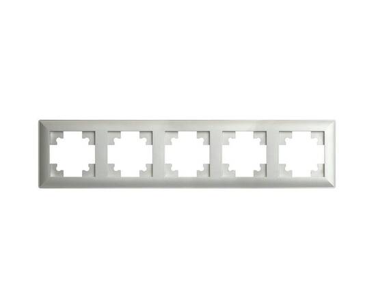 Рамка 5-постовая Stekker Катрин серебро PFR00-7005-03 39801