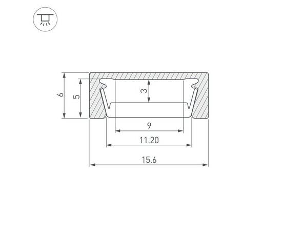 Профиль Arlight MIC-M-2000 Anod 044541, изображение 2