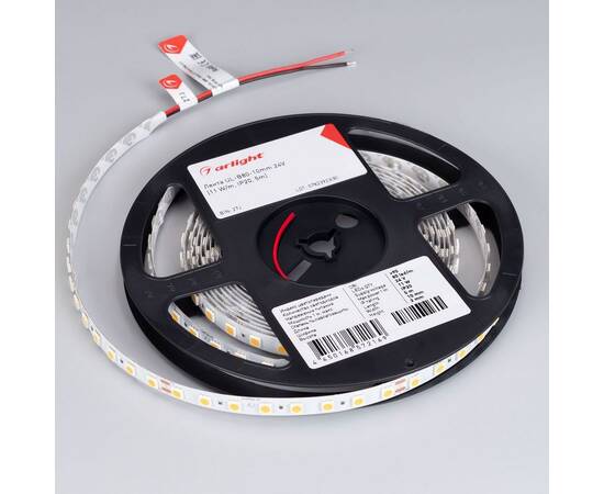 Светодиодная лента Arlight 11W/m 80Led/m 5060SMD теплый белый 5M UL-B80-10mm 24V Warm2700 041377, изображение 2