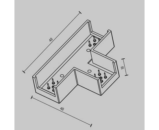 Коннектор питания Т-образный Maytoni Technical TRA160CT-11B, изображение 3