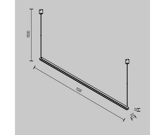 Трековый подвесной светильник Maytoni Technical TR169-1-52W3K-M-B, изображение 7