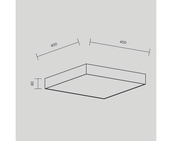Потолочный светодиодный светильник Maytoni Zon C032CL-45W3K-SQ-B, изображение 6